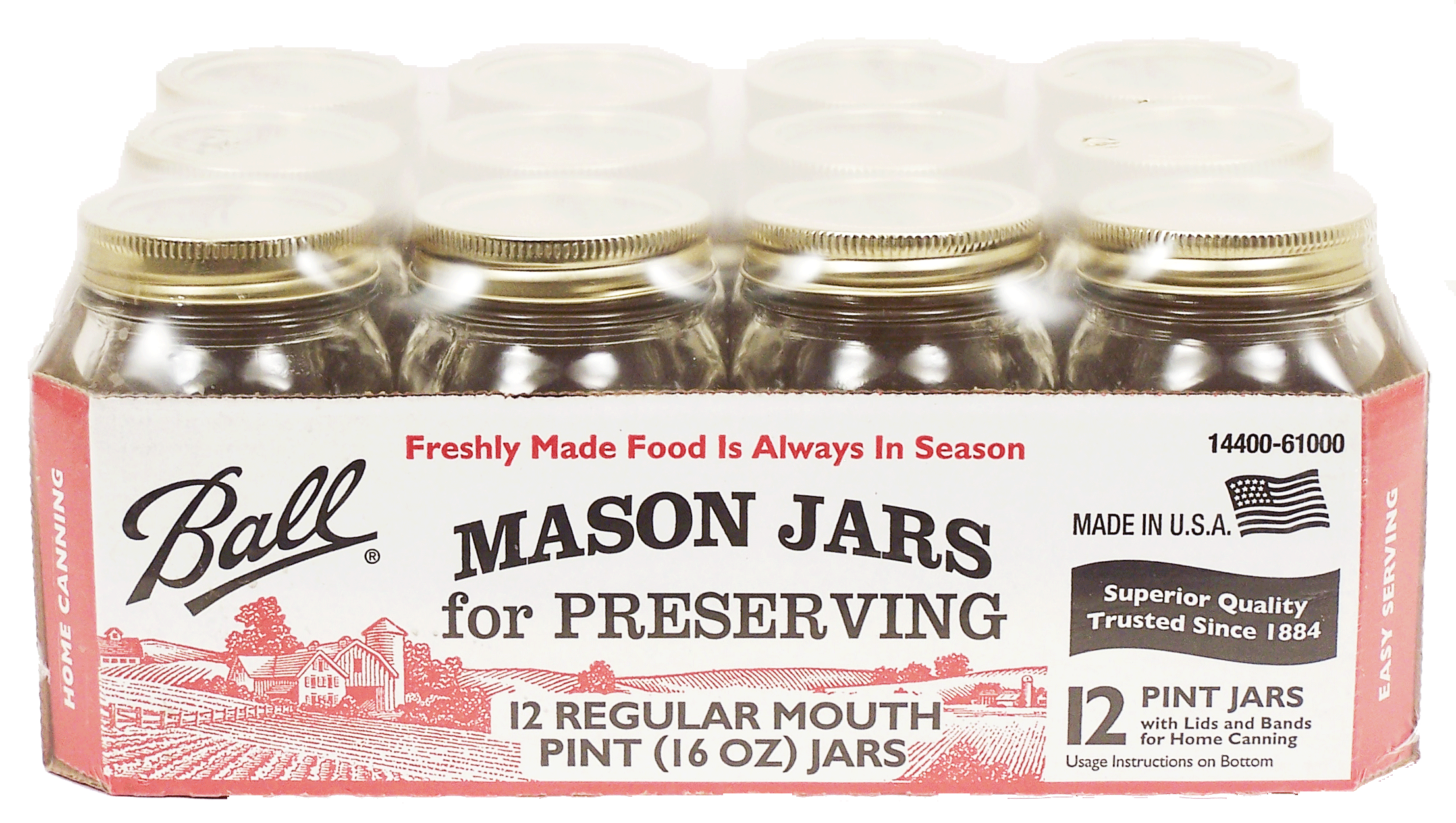 Ball&nbsp;&nbsp;regular mason jars pint size for home canning Full-Size Picture